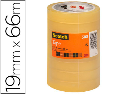 8 cintas adhesivas Scotch 508 19mm.x66m.